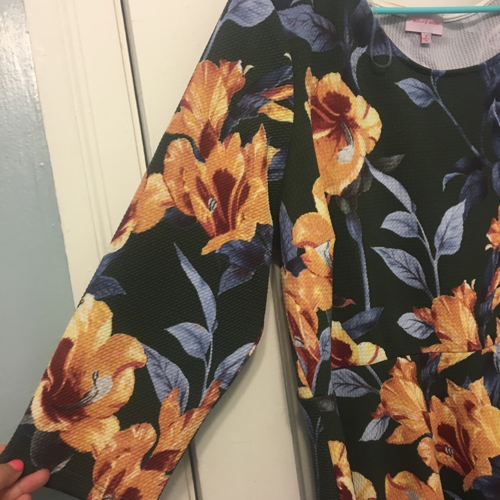 Molly & Isadora Raleigh 3/4 sleeve fit and flare